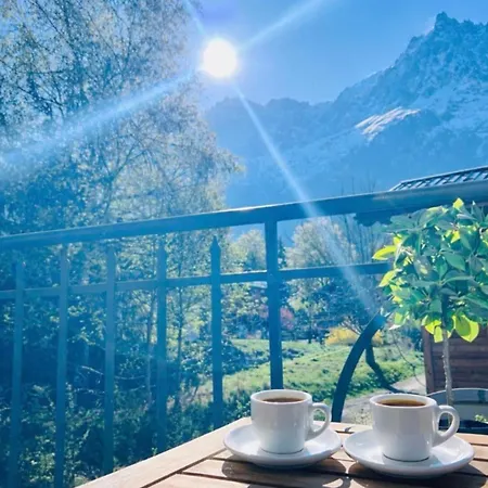 Vue Mont Blanc Avec Parking